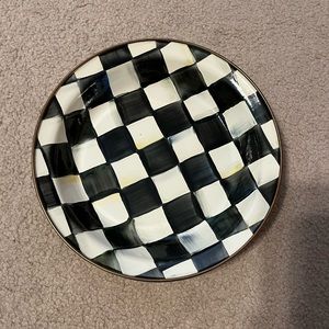 Mackenzie-Childs courtly checked pie plate